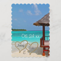 beach hearts wedding bridal bride groom guests