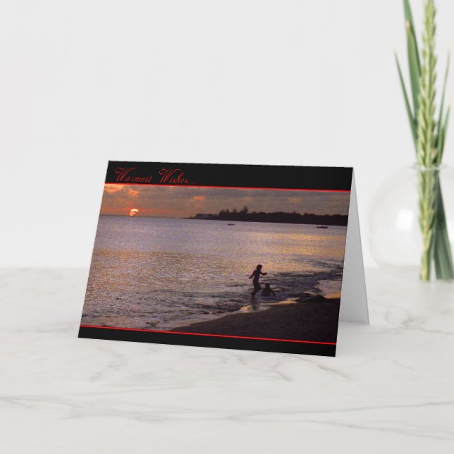 Beach Holiday Card (Front)