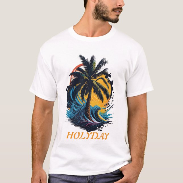Beach Holiday Graphic Tee (Front)