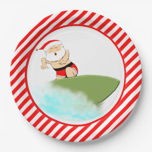 Beach Holiday Party Paper Plate