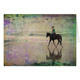 Beach Horseback Ride Digital Art