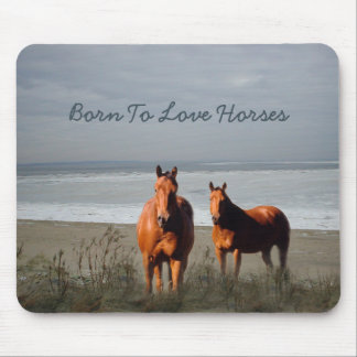 Beach Horses Mousepad