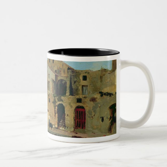 Beach House at Sorrento Two-Tone Coffee Mug (Right)