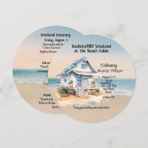 Beach House Bachelorette Party Invitation