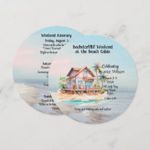 Beach House Bachelorette Party Invitation