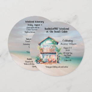 Beach House Bachelorette Party Invitation