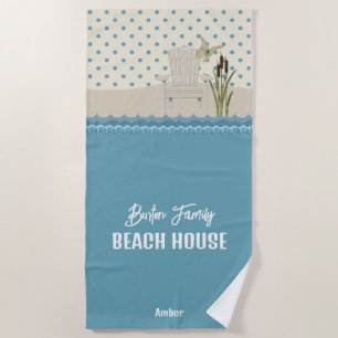 Beach House Beach Scene Lake House Beach Towel