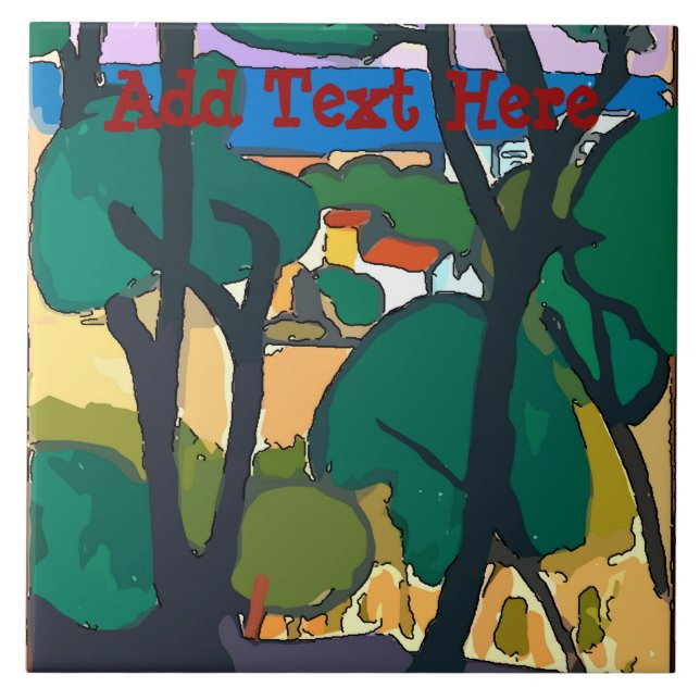 Beach House Ceramic Tile (Front)