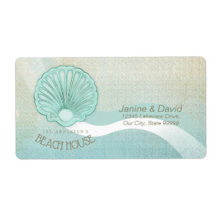 Beach House Clam Shell Aqua Blue ID623