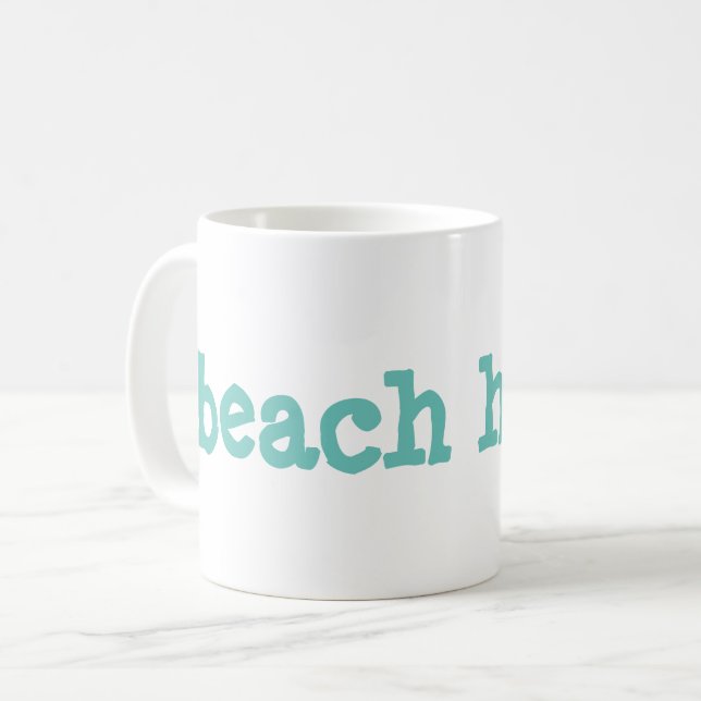 beach house coffee mug (Front Left)