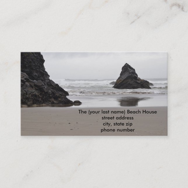 Beach House Contact Cards (Front)
