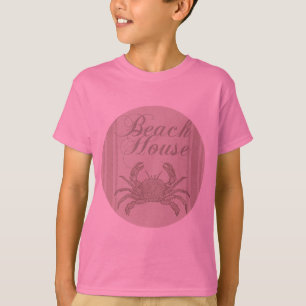 Beach House Crab Seashore Coastal Vintage T-Shirt