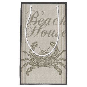 Beach House Crab Seashore Small Gift Bag