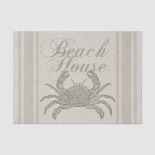Beach House Crab Seashore Tissue Paper