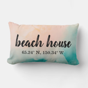 Beach House Custom Coordinates Lumbar Cushion
