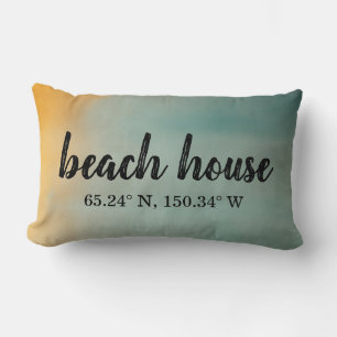 Beach House Custom Coordinates Lumbar Cushion