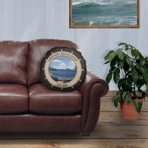 Beach House (customizable)  Round Cushion