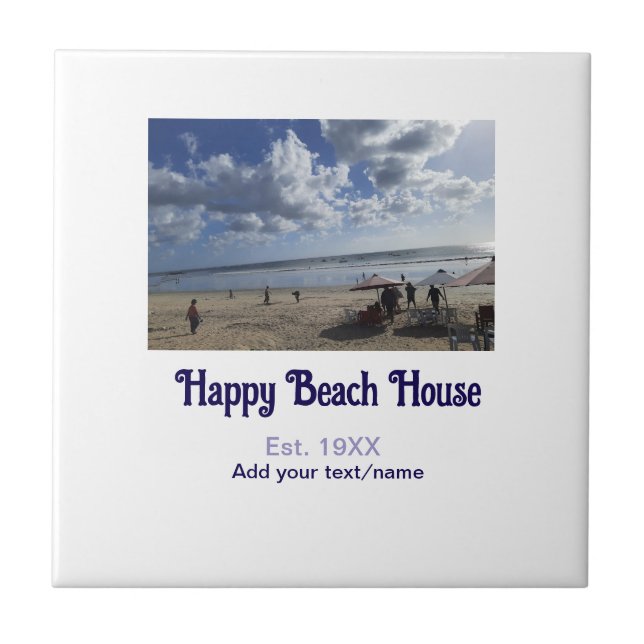 Beach house est. Add year photo latitude longitude Tile (Front)