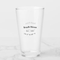 Beach house ets. Date year custom coordinates add