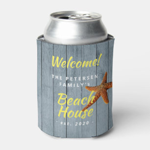 Beach house family name personalised party can coo cooler