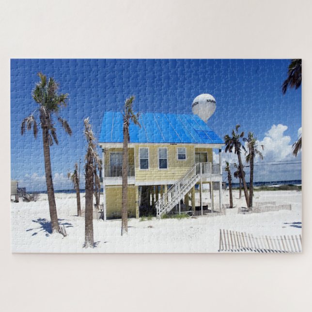 Beach House in Florida Jigsaw Puzzle (Horizontal)