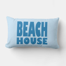 Beach House Modern Decorative Throw Pillow