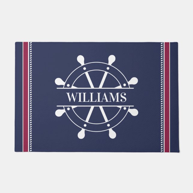 Beach House Nautical Doormat (Front)