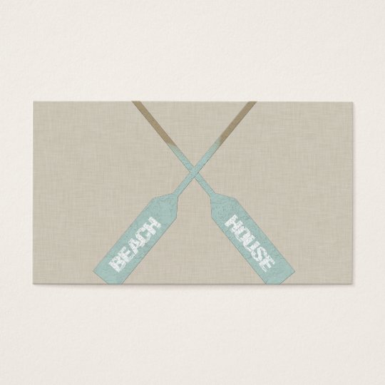 Beach House Oars Business Card