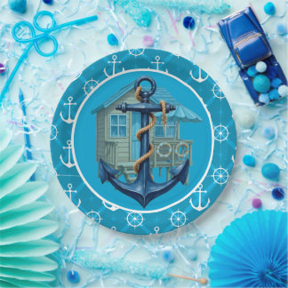 Beach House Paper Plates
