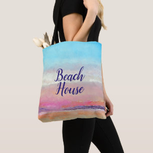 Beach House Pastel Sunset Tote