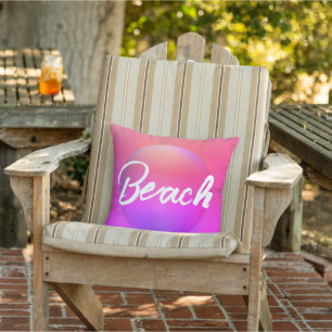 Beach House Pink Ombre Cushion