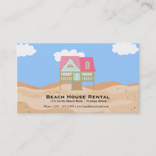 Beach House Rental Business Card