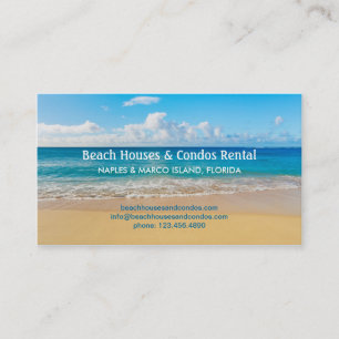 Beach House Rental Business Card
