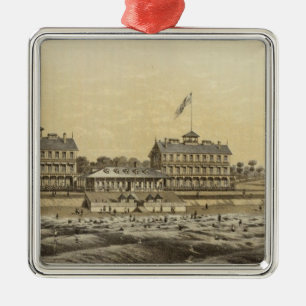 Beach House, Sea Girt, Monmouth Co, NJ Metal Tree Decoration