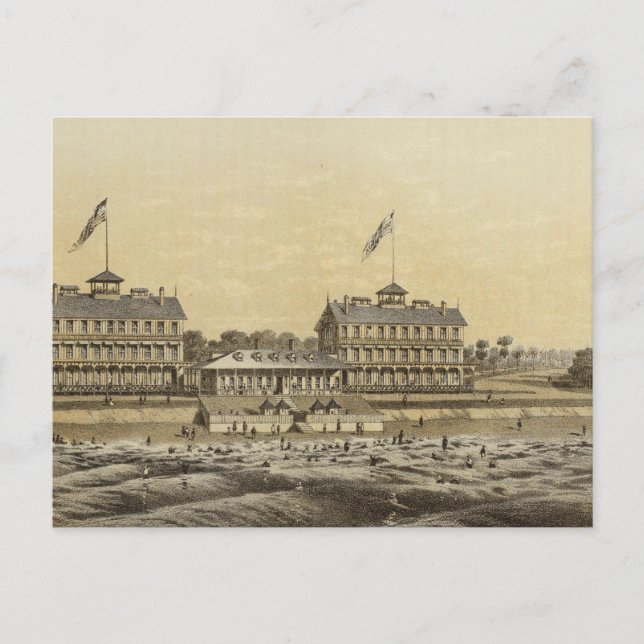 Beach House, Sea Girt, Monmouth Co, NJ Postcard (Front)