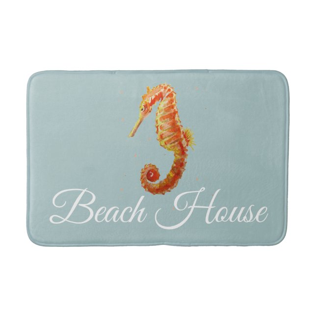 Beach House Seahorse Medium Bath Mat (Front)