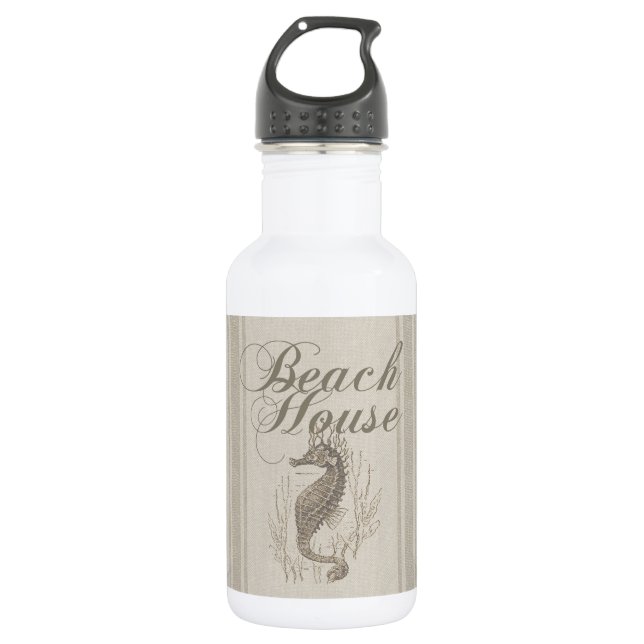 Beach House Seahorse Seashore 532 Ml Water Bottle (Front)