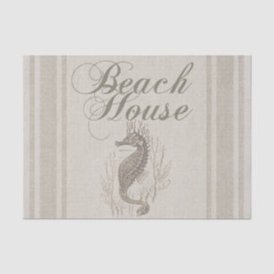 Beach House Seahorse Seashore Tissue Paper