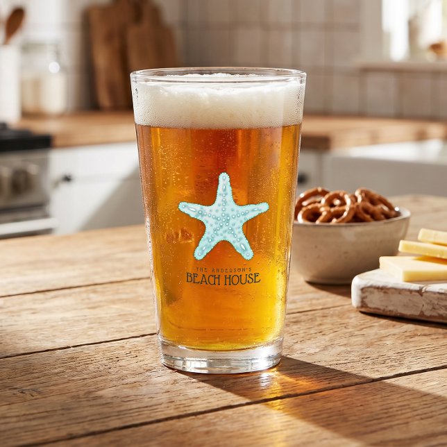 Beach House Starfish Aqua Blue ID623 Glass (Creator Uploaded)