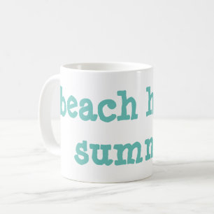 beach house summer coffee mug