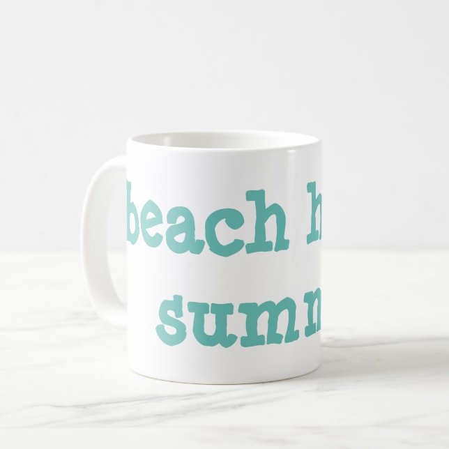 beach house summer coffee mug (Front Left)