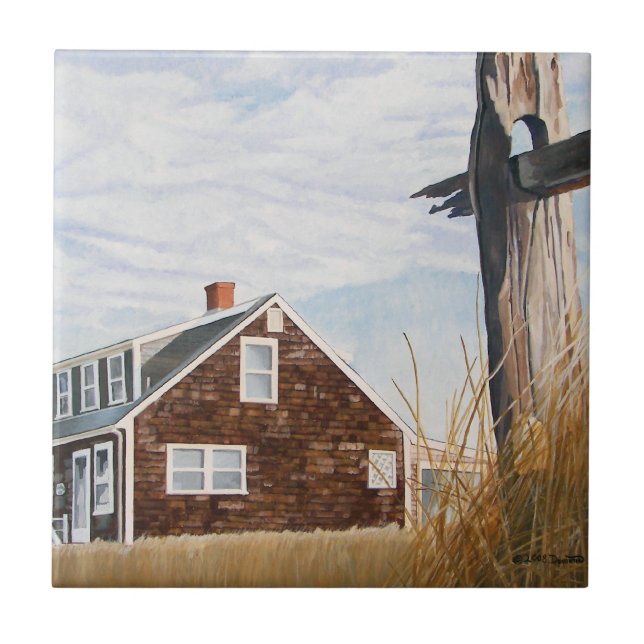 Beach House Sunrise Tile (Front)