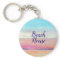 Beach House Sunset Key Chain