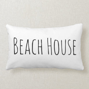 Beach House Throw Pillow - Rae Dunn Inspired