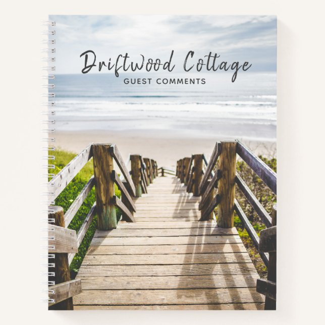 Beach House Vacation Comments Guest Book (Front)
