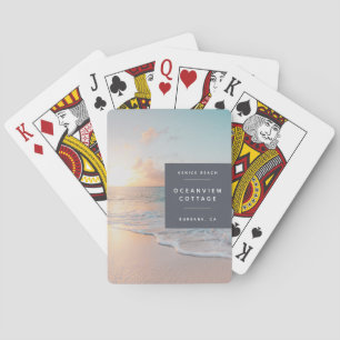 Beach House Vacation Photo  Playing Cards