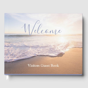 Beach House Vacation Rental Guestbook Notebook