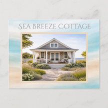 Beach House Vacation Rental Keepsake Card