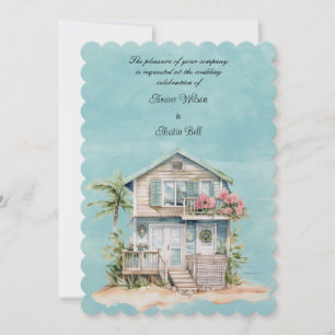 Beach House Wedding Invitation