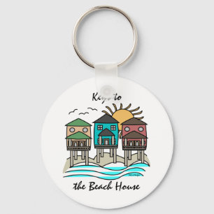 Beach Houses Keychain